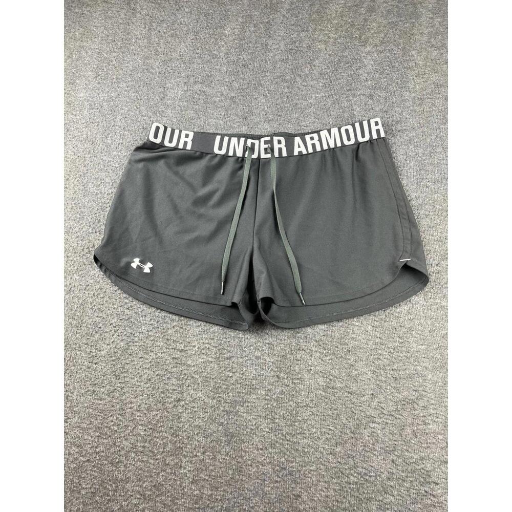 Under Armour Women's Black Athletic Shorts with Elastic Waistband Size Large